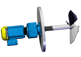 Agitateur latéral de cuve tête en bas