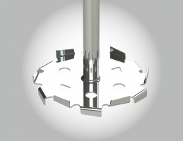 Agitateur turbine de dispersion plate à disque denté  