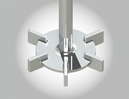 Agitateur turbine rushton à disque à pales verticales